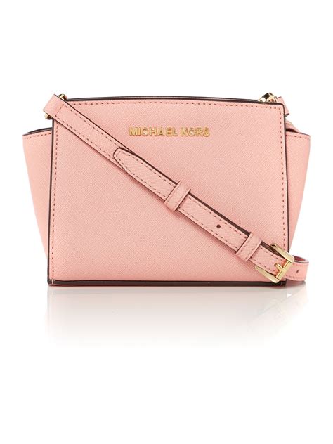 michael kors pink crossbody bags